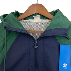 Adidas Green Blue Windbreaker Jacket
