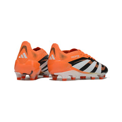 Adidas Predator 25 Elite Black and Orange Firm Ground FG Football Boot