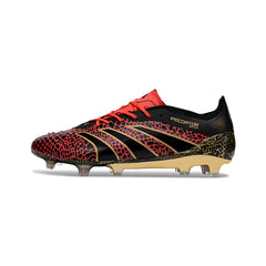 Adidas Predator 25 Elite Black and Red Firm Ground FG Football Boot