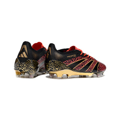 Adidas Predator 25 Elite Black and Red Firm Ground FG Football Boot