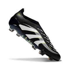 Adidas Predator 25 Elite Laceless Black Pack Firm Ground FG Football Boot