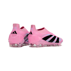 Adidas Predator 25 Elite Laceless Light Pink Firm Ground FG Football Boot