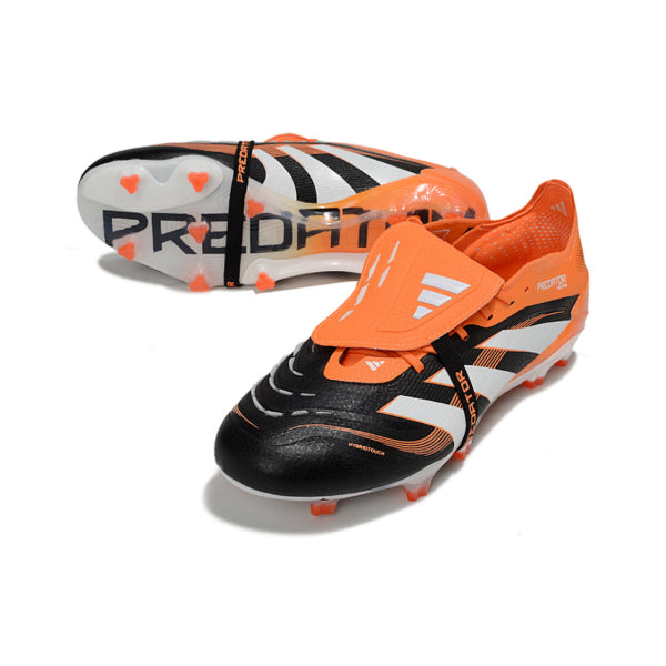 Adidas Predator 25 Elite Tongue Black and Orange Firm Ground FG