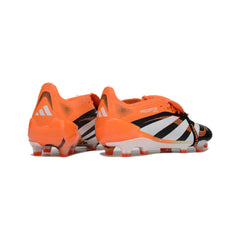 Adidas Predator 25 Elite Tongue Black and Orange Firm Ground FG Football Boot