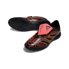 Adidas Predator 25 Elite Tongue Black and Red Turf TF Football Boot