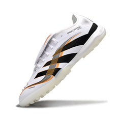 Adidas Predator 25 Elite Tongue White Black and Gold Turf TF Football Boot