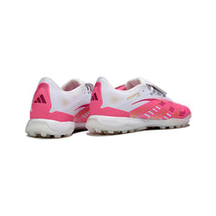 Adidas Predator 25 Elite Tongue White and Pink Turf TF Football Boot
