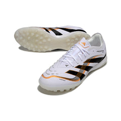 Adidas Predator 25 Elite White Black and Gold Turf TF Football Boot
