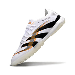 Adidas Predator 25 Elite White Black and Gold Turf TF Football Boot