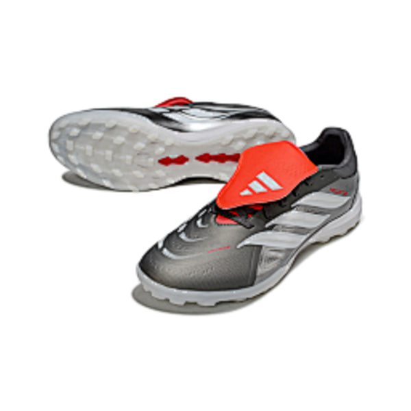 Adidas Predator 26 Elite Tongue Gray White and Orange Turf TF Adidas Predator 26 Elite Tongue Gray White and Orange Turf TF