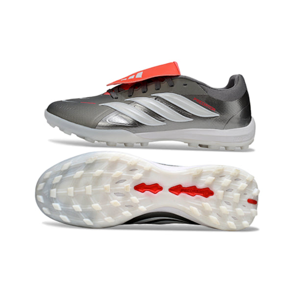 Adidas Predator 26 Elite Tongue Gray White and Orange Turf TF