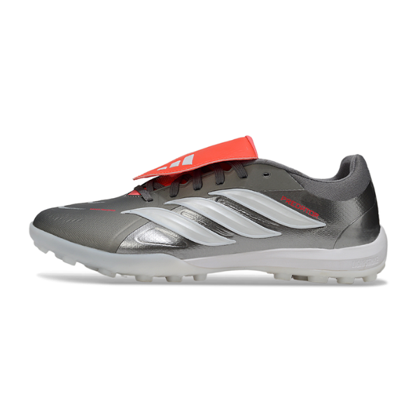 Adidas Predator 26 Elite Tongue Gray White and Orange Turf TF