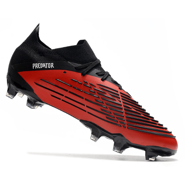 Chuteira Adidas Predator Edge.1 Low FG Preta e Vermelha - VN Esportes
