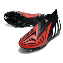 Chuteira Adidas Predator Edge+ FG Preta e Vermelha - VN Esportes