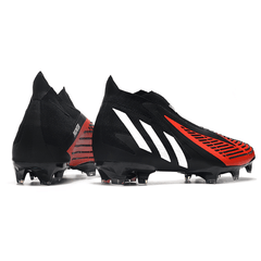 Chuteira Adidas Predator Edge+ FG Preta e Vermelha - VN Esportes