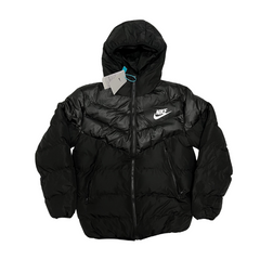 Nike Black and Gray Puffer Jacket