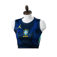 Brazil Nike 2026 Away Women's Cropped Jersey Version Football T-Shirt