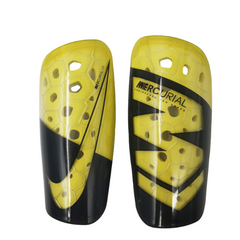Nike Mercurial Lite Yellow and Black Football Shin Guards