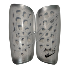 Nike Mercurial Lite Silver Football Shin Guards
