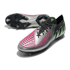 Chuteira Adidas Predator Edge.1 Low FG Cinza e Rosa - VN Esportes