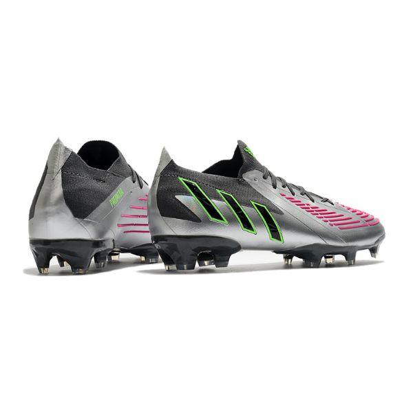 Chuteira Adidas Predator Edge.1 Low FG Cinza e Rosa - VN Esportes