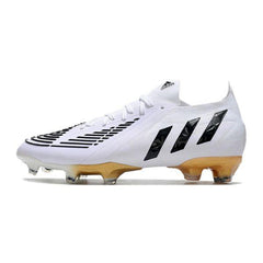 Chuteira Adidas Predator Edge.1 Low FG Branca e Dourada - VN Esportes