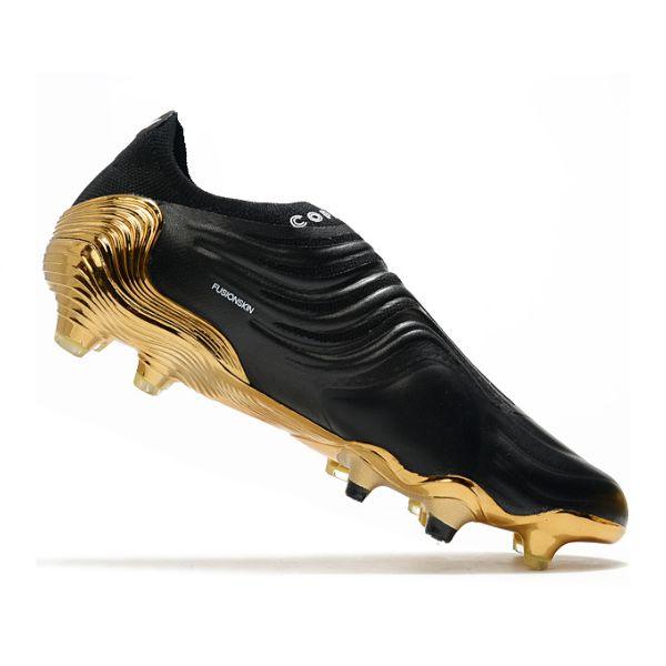 Chuteira Adidas Copa Sense+ FG Preta e Dourada - VN Esportes