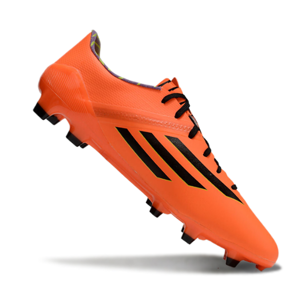 Adidas F50 Adizero Orange and Black Firm Ground FG Football Boot