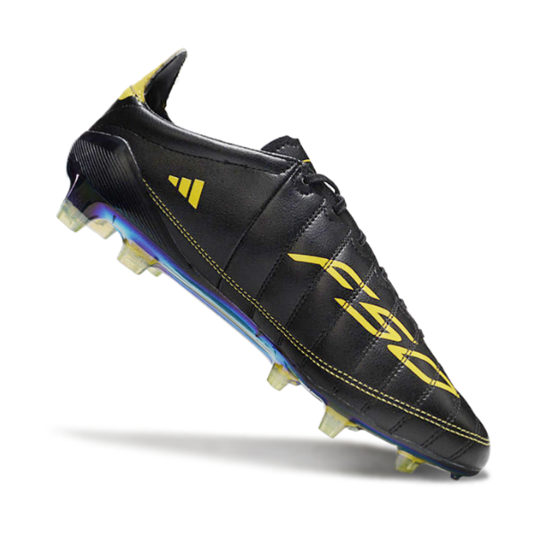 Adidas F50 Adizero Black and Yellow Firm Ground FG Football Boot