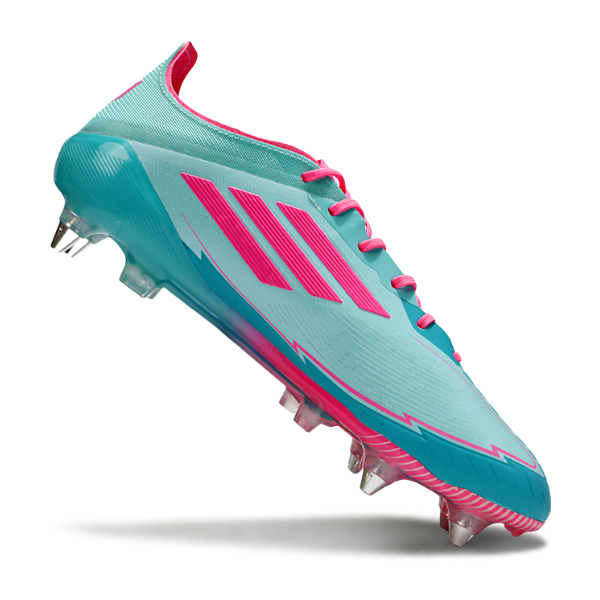 Adidas F50 Elite Mixed Studs SG Light Blue and Pink Football Boot
