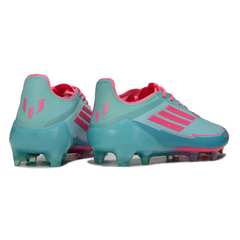 Adidas F50 Elite Light Blue and Pink Messi Pack Firm Ground FG Football Boot