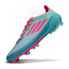 Adidas F50 Elite Light Blue and Pink Messi Pack Firm Ground FG Football Boot