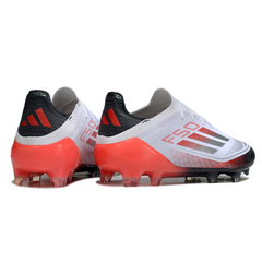 Adidas F50 Primeknit Elite White, Gray and Orange Firm Ground FG Football Boot