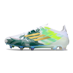 Adidas F50 Elite White and Green Firm Ground FG Football Boot