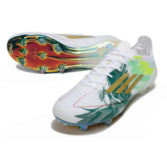 Adidas F50 Elite White and Green Firm Ground FG Football Boot