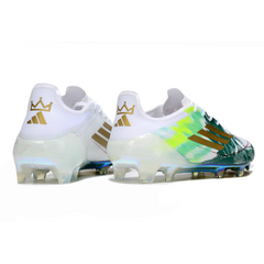 Adidas F50 Elite White and Green Firm Ground FG Football Boot