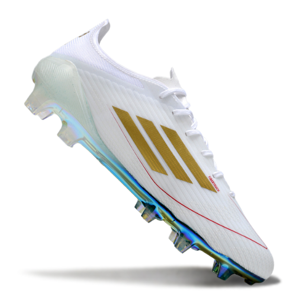 Adidas F50 Elite White and Green Firm Ground FG Football Boot