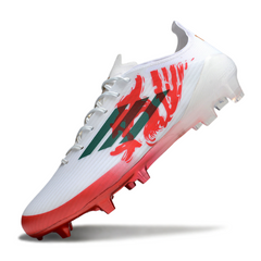 Adidas F50 Elite White and Red Firm Ground FG Football Boot