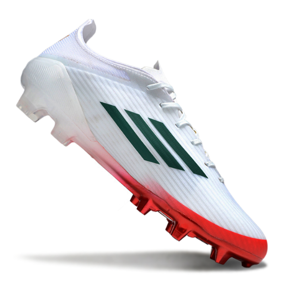 Adidas F50 Elite White and Red Firm Ground FG Football Boot