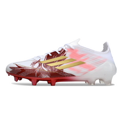 Adidas F50 Elite White and Red Firm Ground FG Football Boot
