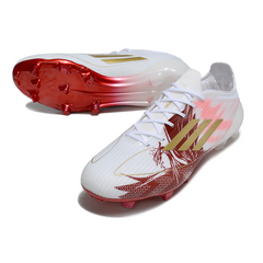 Adidas F50 Elite White and Red Firm Ground FG Football Boot