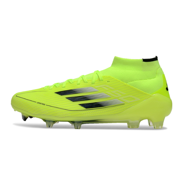 Adidas F50 Elite Mid-Cut Green and Black FG Firm Ground Football Boot