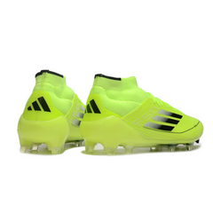 Adidas F50 Elite Mid-Cut Green and Black FG Firm Ground Football Boot