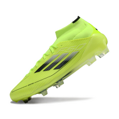 Adidas F50 Elite Mid-Cut Green and Black FG Firm Ground Football Boot