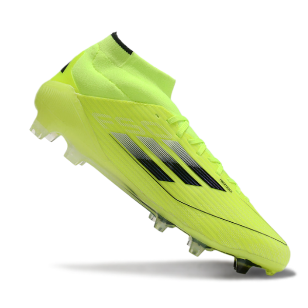 Adidas F50 Elite Mid-Cut Green and Black FG Firm Ground Football Boot