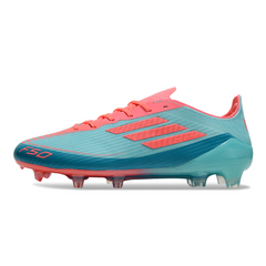 Adidas F50 Elite Light Blue and Salmon Pink FG Football Boot