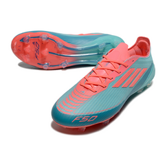 Adidas F50 Elite Light Blue and Salmon Pink FG Football Boot