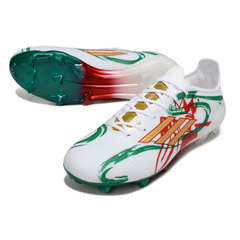 Adidas F50 Elite White Red and Green Firm Ground FG Football Boot