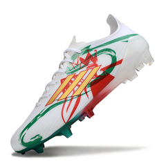 Adidas F50 Elite White Red and Green Firm Ground FG Football Boot