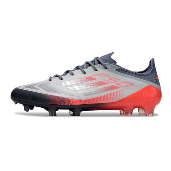 Adidas F50 Elite White, Gray, and Orange Pack Firm Ground FG Football Boot